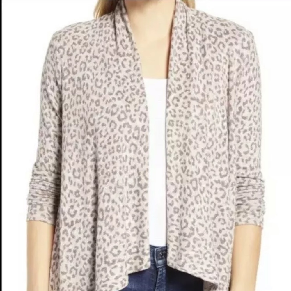 Bobeau Draped Cardigan size XS